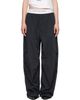 Alexander Wang Alexander Wang Black Mid-Rise Pleated Wide-Leg Lounge Pants - 1