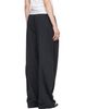 Alexander Wang Alexander Wang Black Mid-Rise Pleated Wide-Leg Lounge Pants - 3