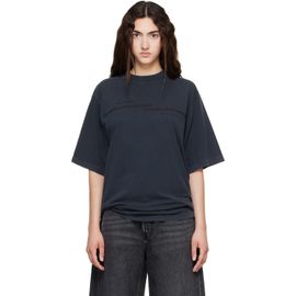 Alexander Wang Alexander Wang Black Mirrored Logo Print T-shirt