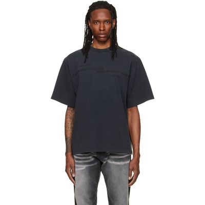 Alexander Wang Alexander Wang Black Mirrored Logo Short Sleeve T-shirt