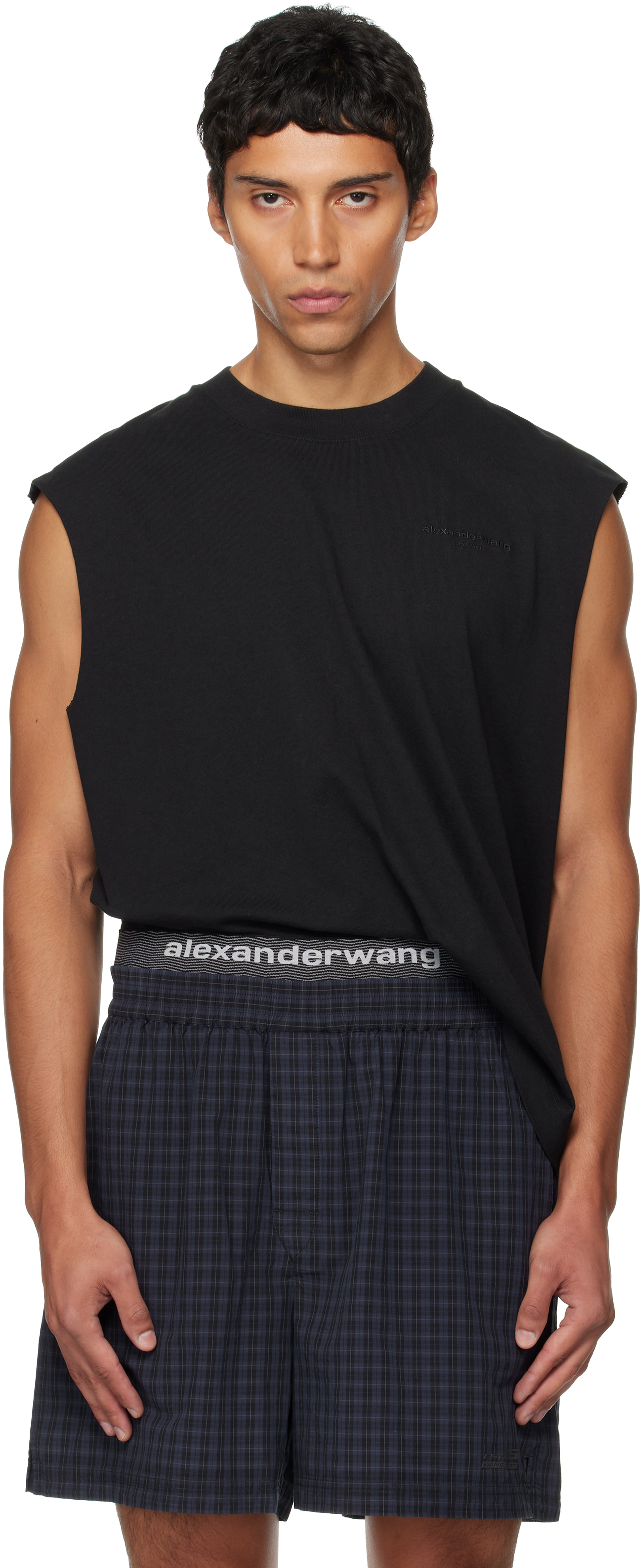 Alexander Wang - Black Muscle Tank Top