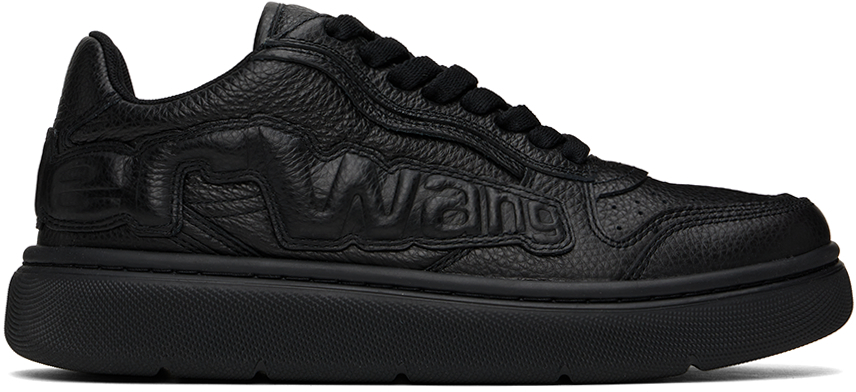 Alexander Wang - Black Puff Pebble Leather Sneakers
