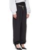 Alexander Wang Alexander Wang Black Rhinestone Drawcord Mid-Rise Track Pants - 2