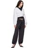 Alexander Wang Alexander Wang Black Rhinestone Drawcord Mid-Rise Track Pants - 4