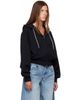 Alexander Wang Alexander Wang Black Rhinestone Drawcord Zip-Up Hoodie - 2