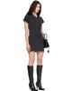 Alexander Wang Alexander Wang Black Shrunken Polo Minidress - 2