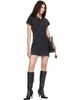 Alexander Wang Alexander Wang Black Shrunken Polo Minidress - 4