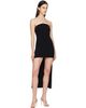 Alexander Wang Alexander Wang Black Strapless High-Low Bodycon Maxi Dress - 4