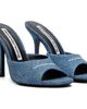 Alexander Wang Alexander Wang Blue Cher Mule Heeled Sandals - 4
