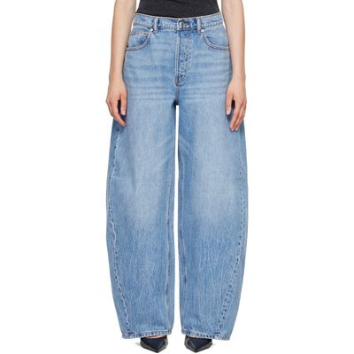 Alexander Wang Alexander Wang Blue Crystal Blow Up Jeans