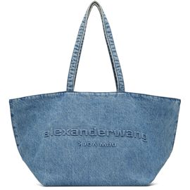 Alexander Wang Alexander Wang Blue Denim Punch Tote