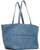 Alexander Wang Alexander Wang Blue Denim Punch Tote - 2