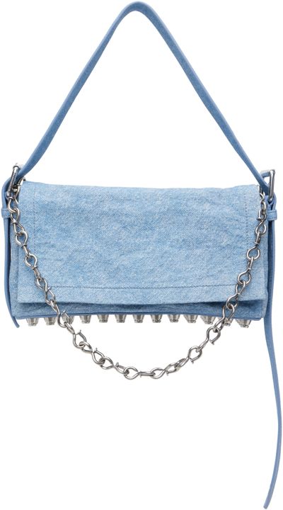 Alexander Wang Alexander Wang Blue Denim Ricco Medium Flap Bag