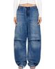 Alexander Wang Alexander Wang Blue Loose Low Rise Oversized Cargo Jeans - 1