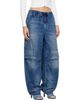 Alexander Wang Alexander Wang Blue Loose Low Rise Oversized Cargo Jeans - 2