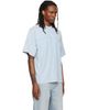 Alexander Wang Alexander Wang Blue Mirrored Logo Short Sleeve T-shirt - 2