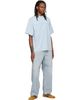 Alexander Wang Alexander Wang Blue Mirrored Logo Short Sleeve T-shirt - 4