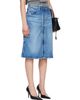 Alexander Wang Alexander Wang Blue Zip Front Midi Skort - 2