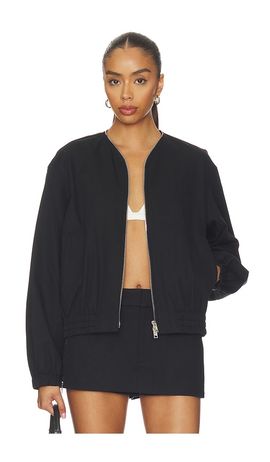 Alexander Wang Alexander Wang Coaches Jacket With Continuous Loop Zipper