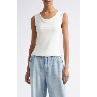 Alexander Wang Alexander Wang Cowl Neck Tank with Side Zips