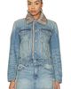 Alexander Wang Alexander Wang Denim Jacket With Faux Mink Lining - 1