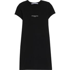 Alexander Wang Alexander Wang Fitted Rib Stretch Cotton T-Shirt Minidress