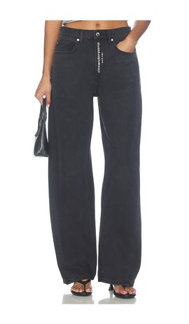 Alexander Wang Alexander Wang Float Jeans With Hotfix Logo Fly