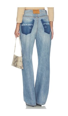 Alexander Wang Alexander Wang Float Jeans With Logo Shadow Pockets