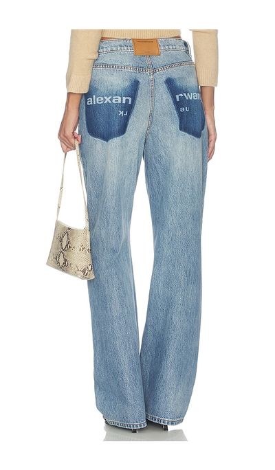 Alexander Wang Alexander Wang Float Jeans With Logo Shadow Pockets