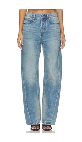 Alexander Wang Alexander Wang Float Mid Rise Relaxed Jeans