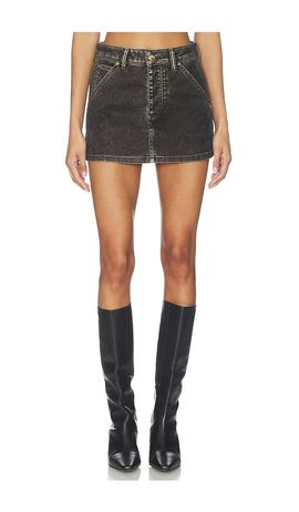 Alexander Wang Alexander Wang Flocked Carpenter Skort