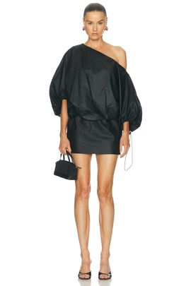 Alexander Wang Alexander Wang Gathered Off-Shoulder Mini Dress