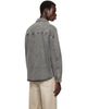 Alexander Wang Alexander Wang Gray Button Down Shadow Pocket Graphic Shirt - 3