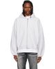 Alexander Wang Alexander Wang Gray Crystal Embellished Oversized Zip-Up Hoodie - 1