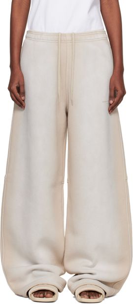 Alexander Wang Alexander Wang Gray Crystal Washed Terry Sweatpants