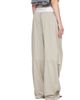 Alexander Wang Alexander Wang Gray Mid-Rise Pleated Wide-Leg Lounge Pants - 3