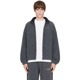 Alexander Wang Alexander Wang Gray Reversible Funnel Track Jacket