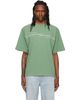 Alexander Wang Alexander Wang Green Mirrored Logo Short Sleeve T-shirt - 1