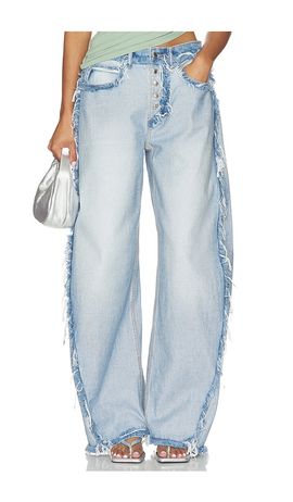 Alexander Wang Alexander Wang Inverted Blow Up Jean With Emboss Logo