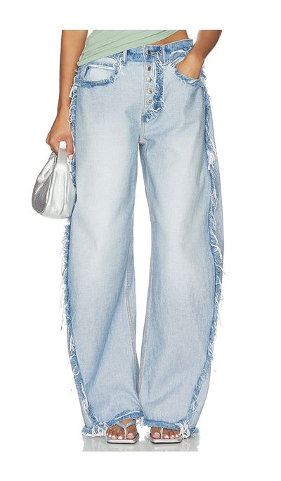 Alexander Wang Alexander Wang Inverted Blow Up Jean With Emboss Logo