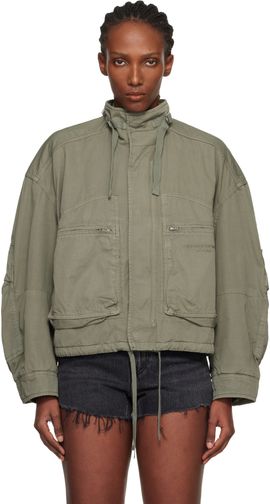 Alexander Wang Alexander Wang Khaki Articulated Cargo Jacket