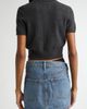 Alexander Wang Alexander Wang Logo Embroidered Wool Crop Cardigan - 3