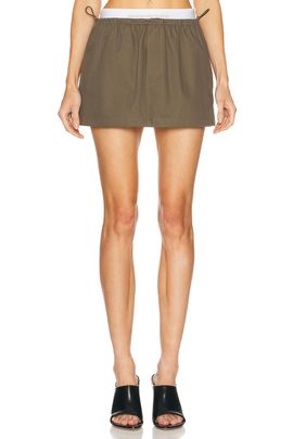 Alexander Wang Alexander Wang Logo Mid Rise Mini Skirt