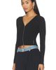 Alexander Wang Alexander Wang Long Sleeve Pointelle Cardigan Zip Up - 2