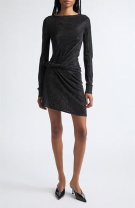 Alexander Wang Alexander Wang Long Sleeve Twist Jersey Sweater Dress