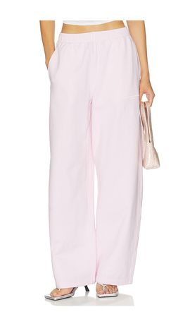 Alexander Wang Alexander Wang Mid-Rise Relaxed Sweatpant with Logo Print