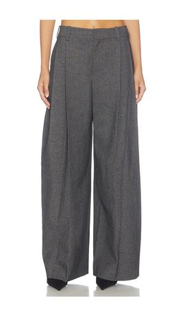 Alexander Wang Alexander Wang Mid-Rise Tailored Pant with Hard Crease