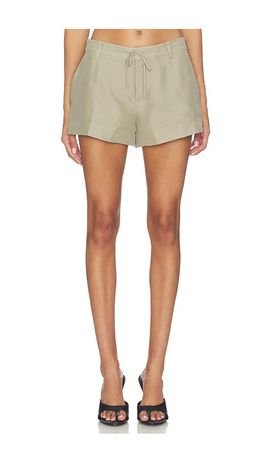 Alexander Wang Alexander Wang Mid Rise Short With Drawcord Detail