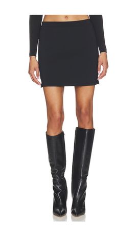 Alexander Wang Alexander Wang Mini Skirt With Jacquard Logo Slit