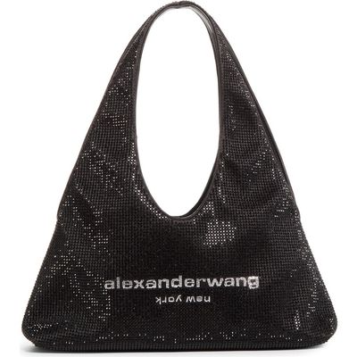 Alexander Wang Alexander Wang Pike Mini Crystal Hobo Bag